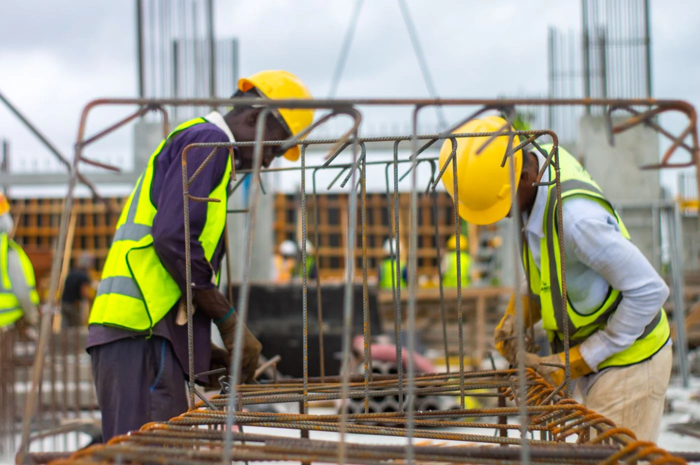 Representative industrial structure under construction